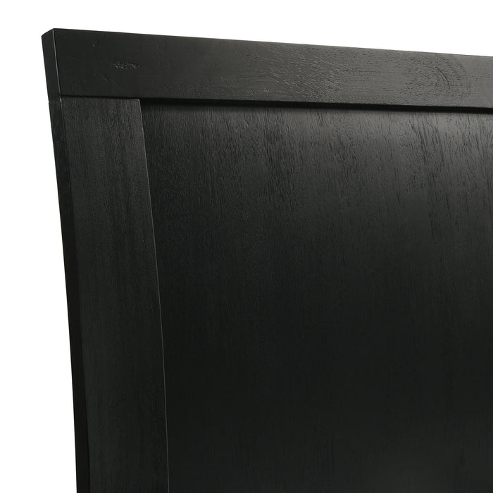 Allan Bedroom Set with 2 Nightstands in Black