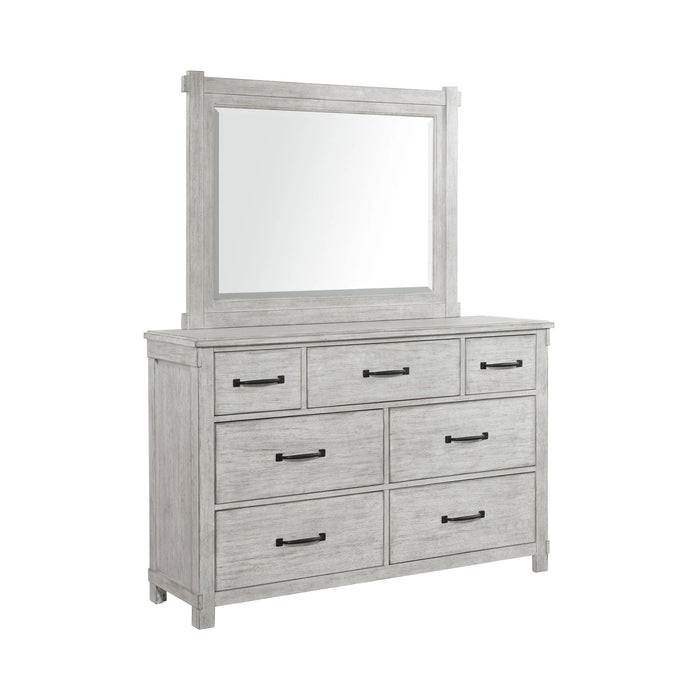 Scott Platform Storage Bedroom Set White Finish