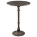 Oswego Round Bar Table Dark Russet and Antique Bronze image