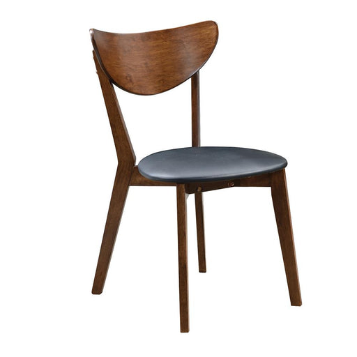 Jedda Upholstered Dining Chairs Dark Walnut and Black (Set of 2) image