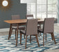 Redbridge 5-piece Dining Room Set Natural Walnut and Grey image