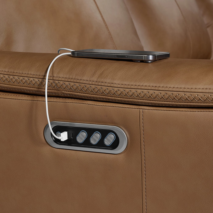 Mustang P3 Loveseat with Console in Aline
