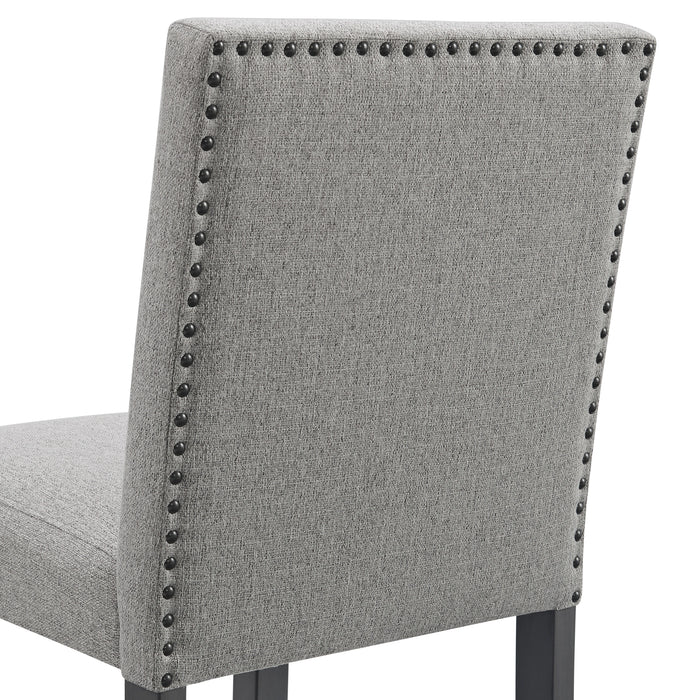 Seneca Counter Side Chair with Grey Fabric (2 Per Carton)