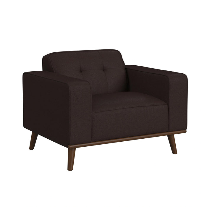Destiny Living Room Set in Pebble Brown