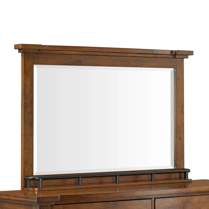 Gage Sleigh Storage Bedroom Set in Chestnut