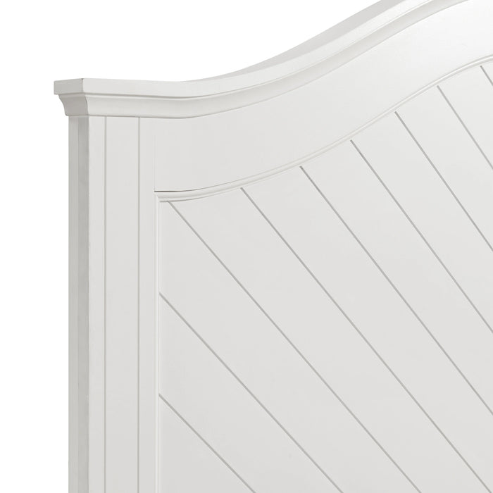 Kona Panel Bed in White