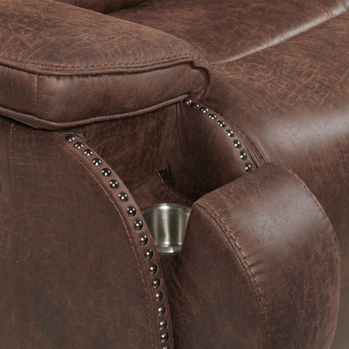 Atlantis Living Room Set in Heritage Brown