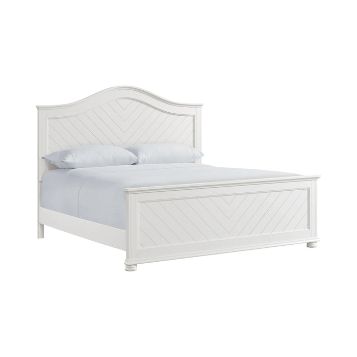 Kona Panel Bed in White