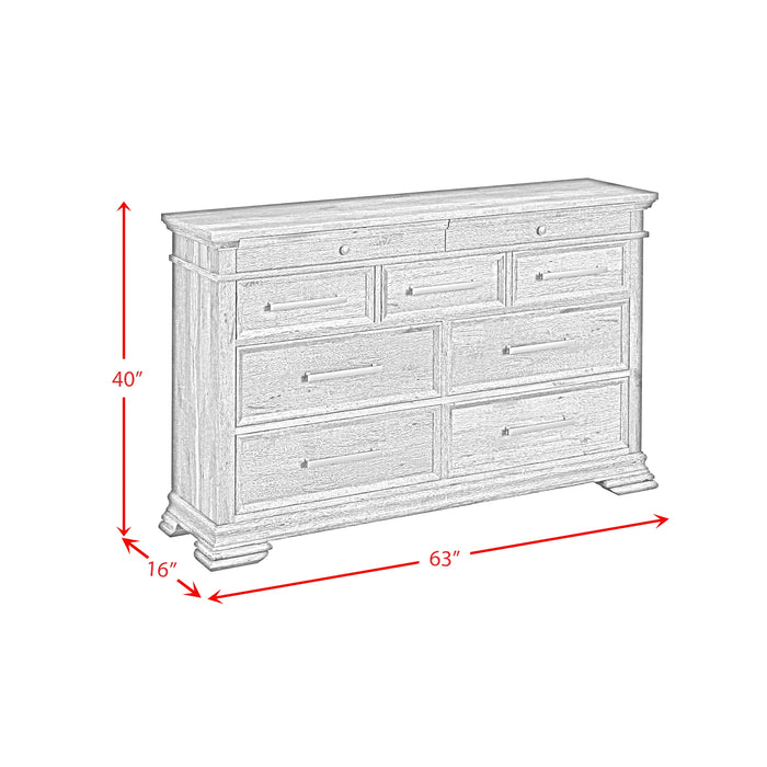 Park Ridge Bedroom Set with 2 Nightstands in Charcoal