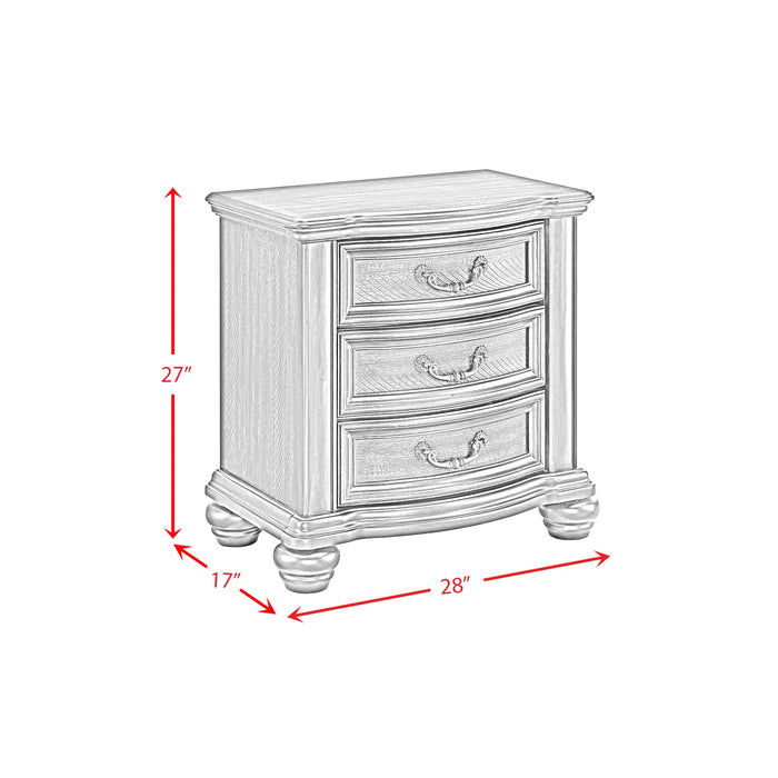 Brunswick Bedroom Set with 2 Nightstands in Mahogany