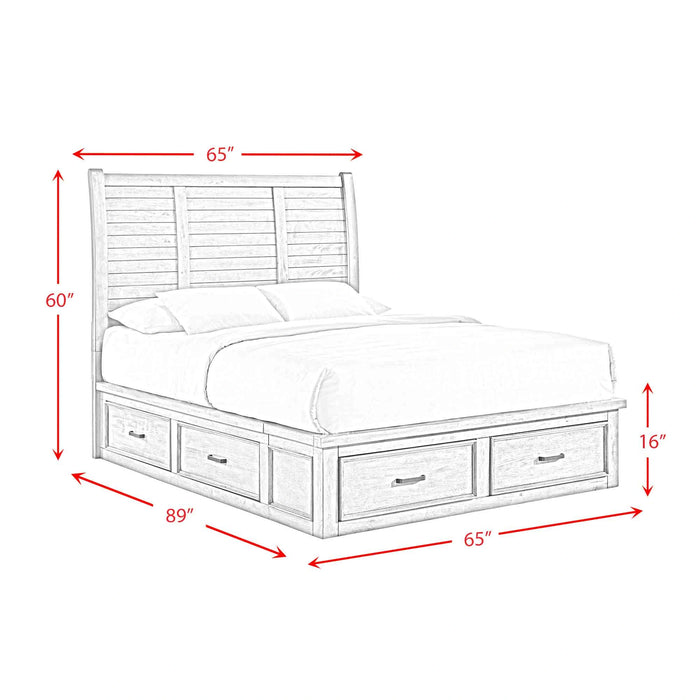 Sullivan Storage Bedroom Set with 2 Nightstands