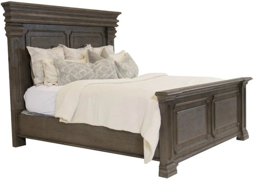Elements International Kings Court Queen Panel Bed in Grey image