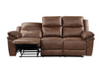 Ryland Sofa W/Dual Recliner- Brown