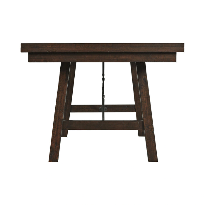 Jax 6PC Dining Set (72"" Table + 4 Chairs + Bench) in Cherry
