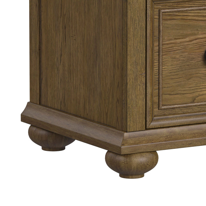 Heritage & Home Dresser and Mirror Sets in Oak Brown
