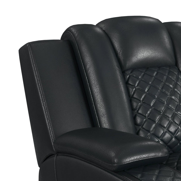 Carlo Power Motion Sofa with Power Headrest, Dropdown Table, Power Strip, LED and Reading Light