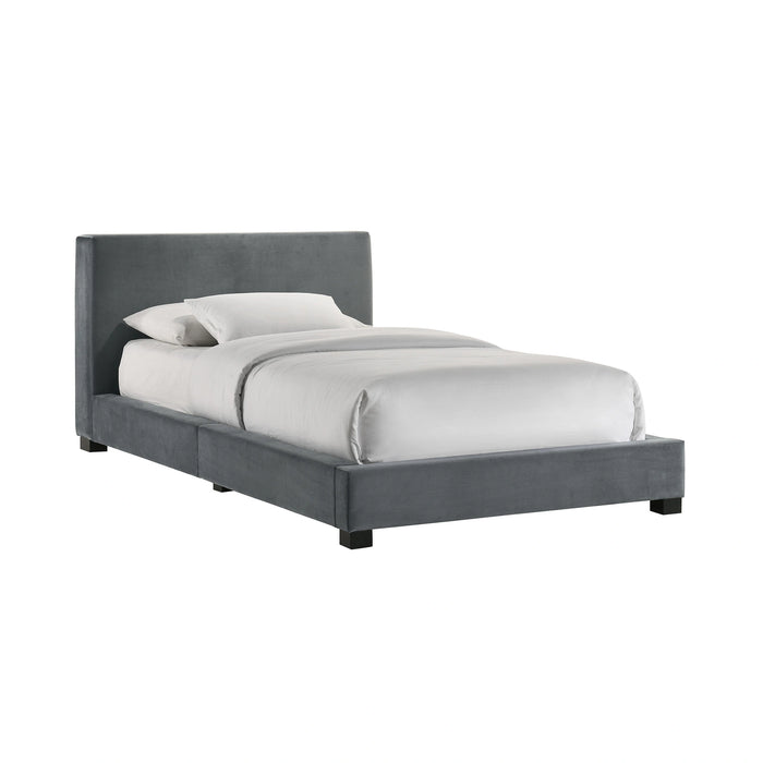 Brookhaven UPH Bed in Grey Velvet