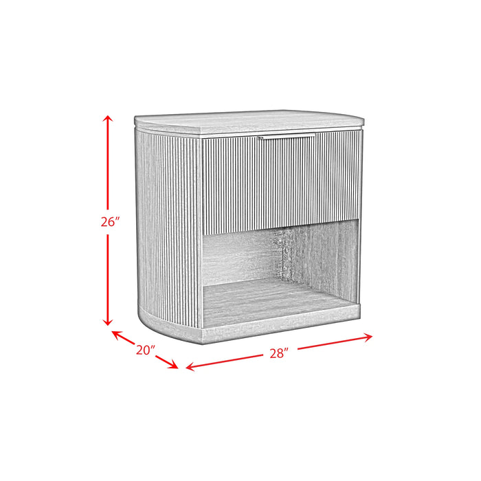Sylvie 1-Drawer Nightstand with Touch Light LED