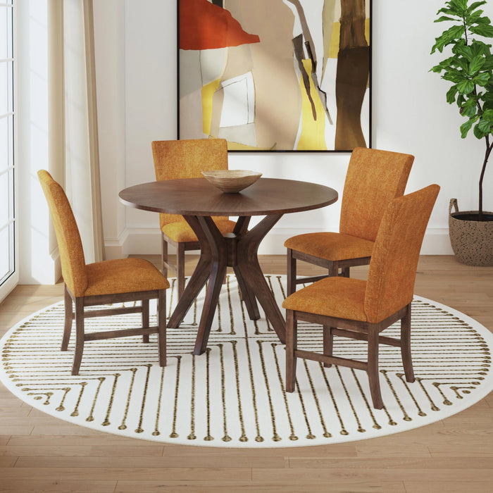 Santa Barbara Dining Side Chair with Fabric in Walnut (2 Per Carton)
