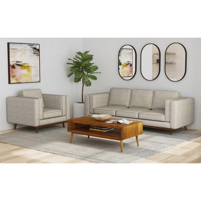 Venus Sofa with Cherry Finished Wooden Front