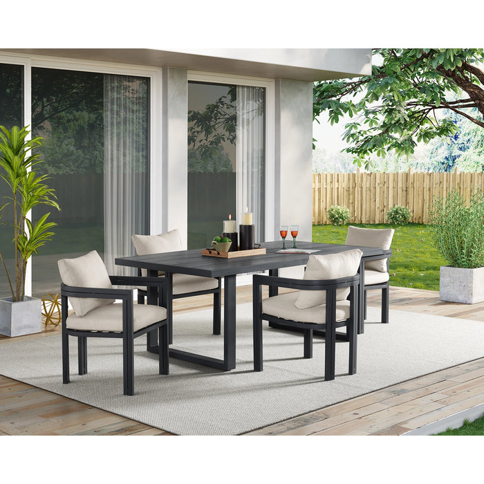 Playa Dining Set in Dark Grey