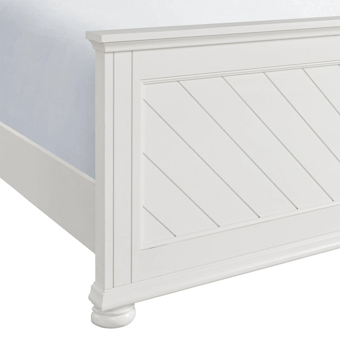 Kona Panel Bed in White