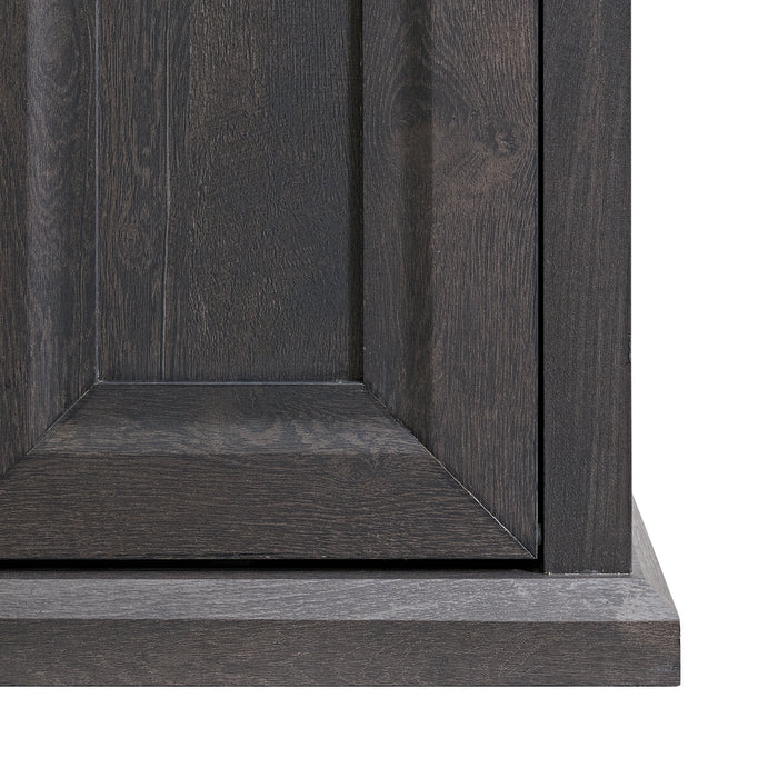 Macau Console with 23"" Fireplace Insert in Grey