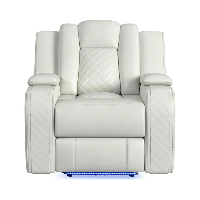 Carlo Power Motion Recliner with Power Headrest, LED