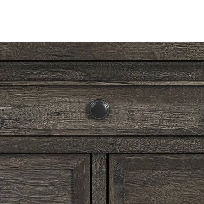Park Ridge Sleigh Storage Bedroom Set in Charcoal