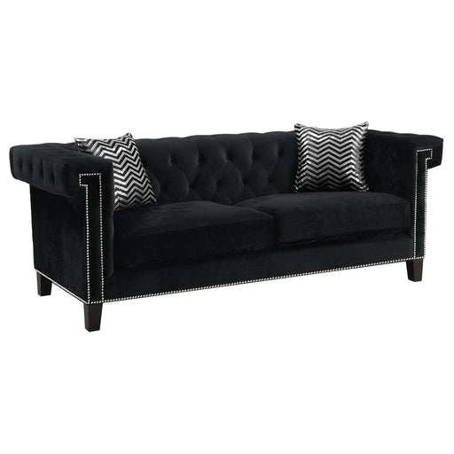 Reventlow Tufted Sofa Black image