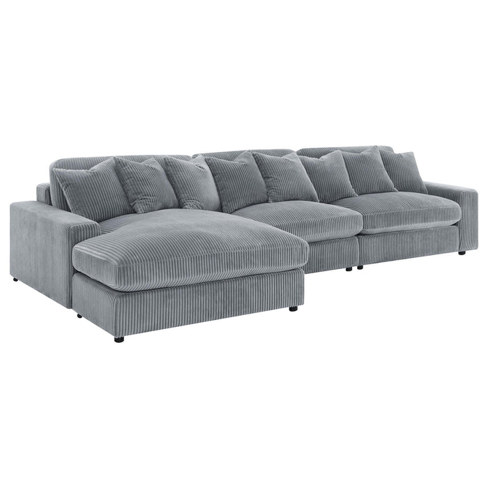 Blaine Upholstered Reversible Chaise Sectional Sofa