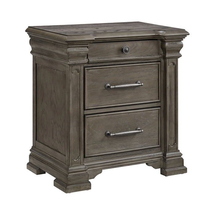 Kings Court 3-Drawer Nightstand (Sliding Top)