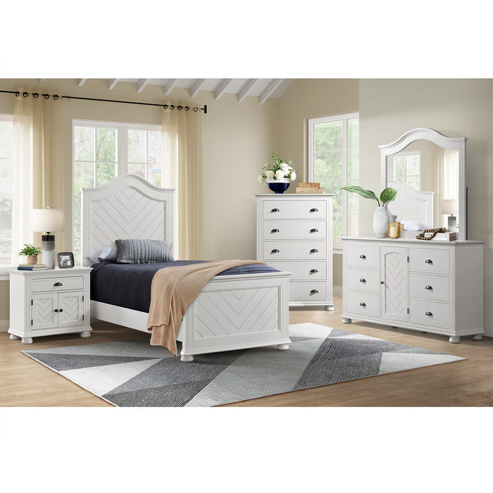 Kona Panel Bedroom Set in White