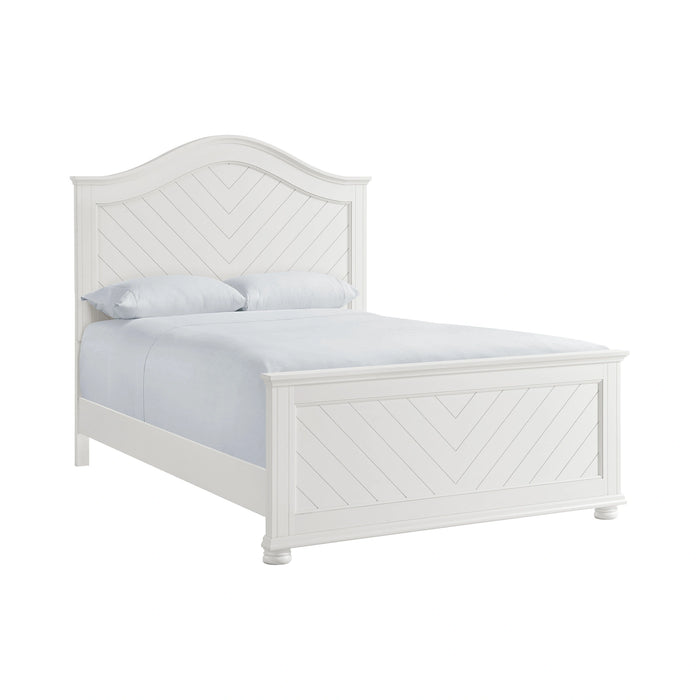 Kona Panel Bed in White