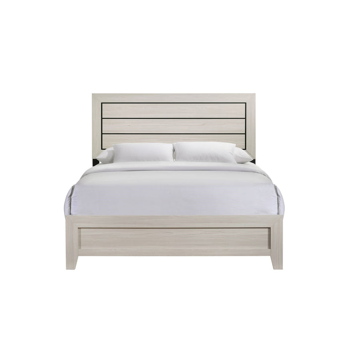 Elements International Makayla Queen Panel Bed in Natural