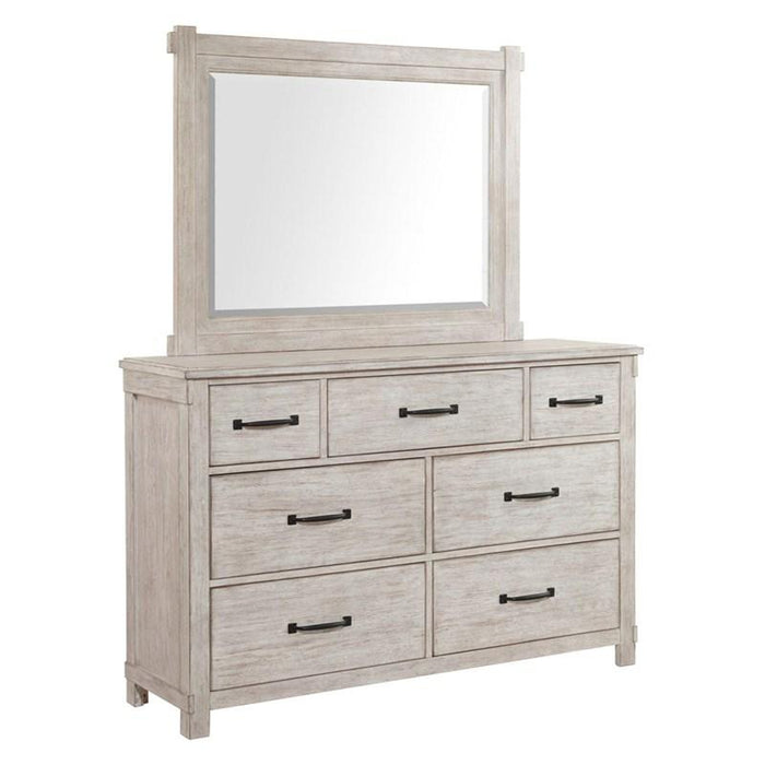 Elements International Scott Mirror in White