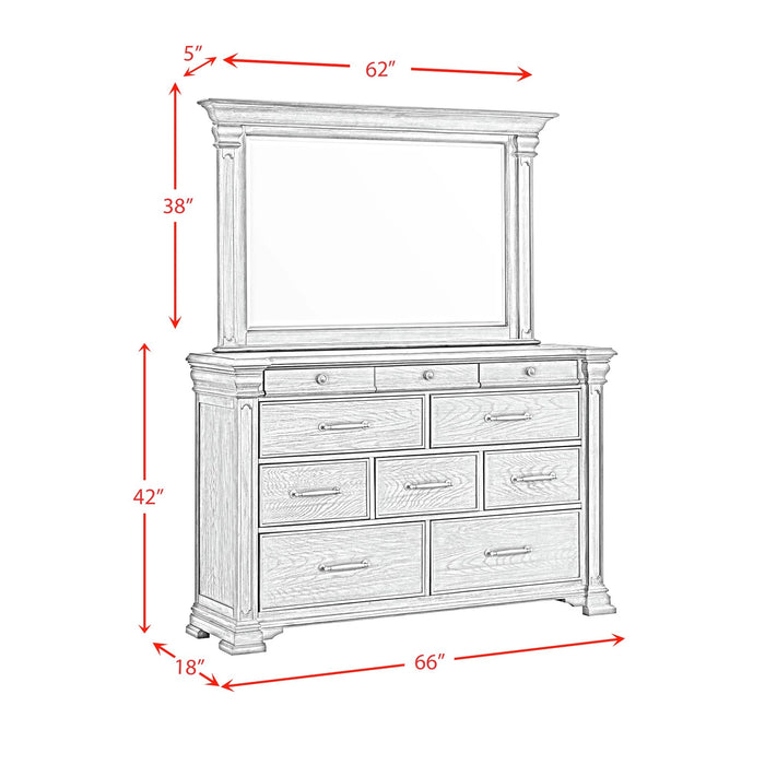 Kings Court Dresser & Mirror