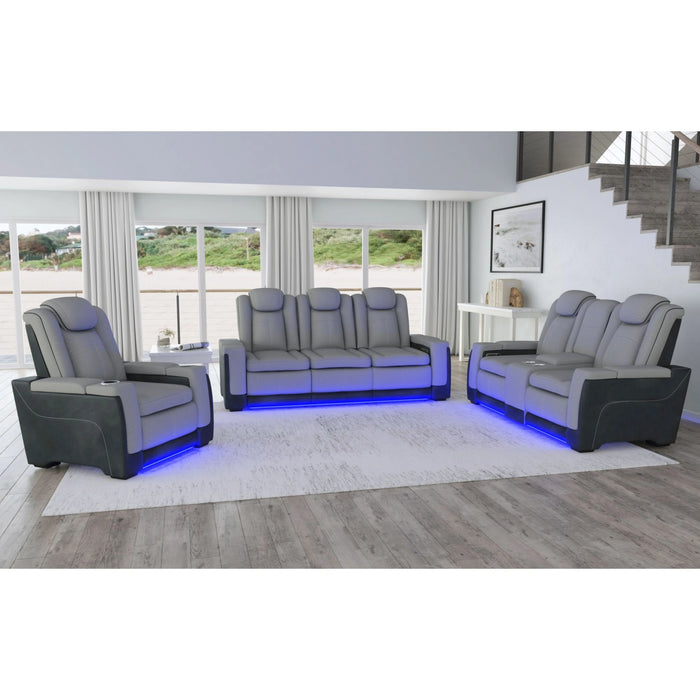 Lantana Power Motion Recliner with Power Headrest, Led, Wireless Charger and Cup Holder
