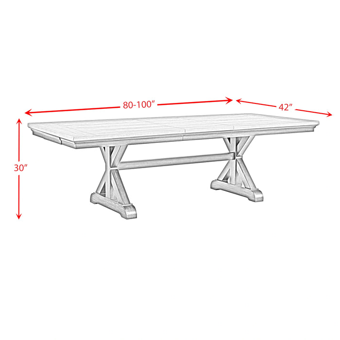 Montrose Dining Table with 20"" Leaf in Espresso and Brown
