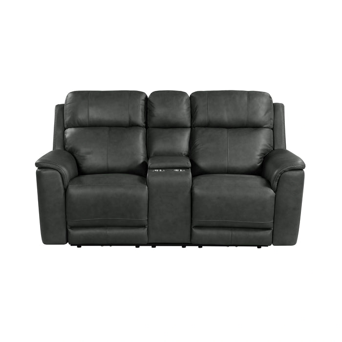 Mustang P3 Loveseat with Console in Aline