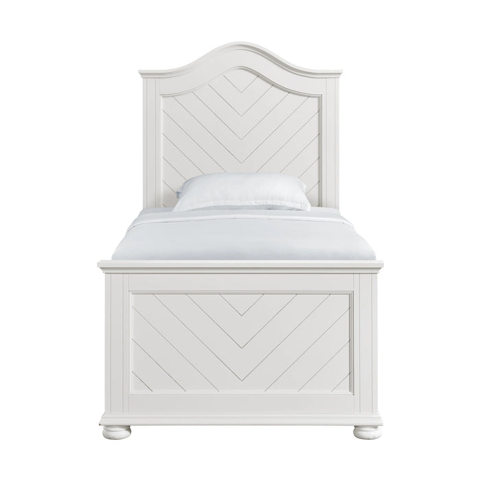 Kona Panel Bed in White