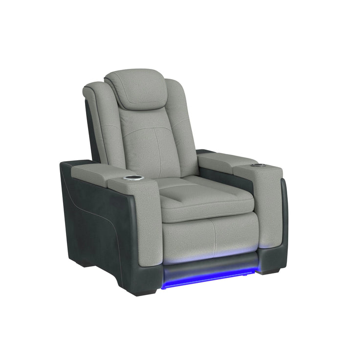 Lantana Power Motion Recliner with Power Headrest, Led, Wireless Charger and Cup Holder