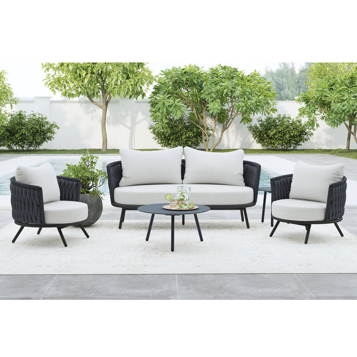 Bali Chairs with Olefin Grey in Dark Grey (2 Per Carton)
