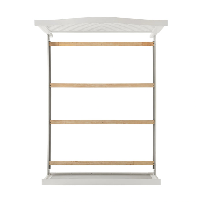 Kona Bedroom Set with 2 Nightstands in White