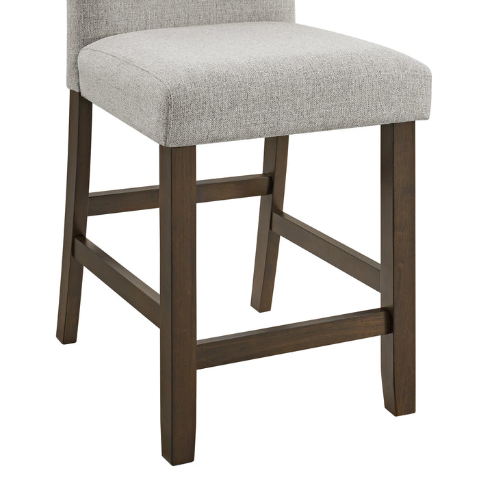 Seneca Counter Side Chair with Grey Fabric (2 Per Carton)