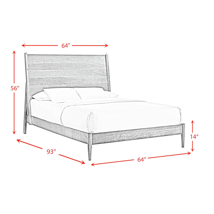 Malibu Panel Bed in Walnut