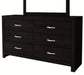 Crown Mark Furniture Jaylen 6 Drawer Dresser in Black image