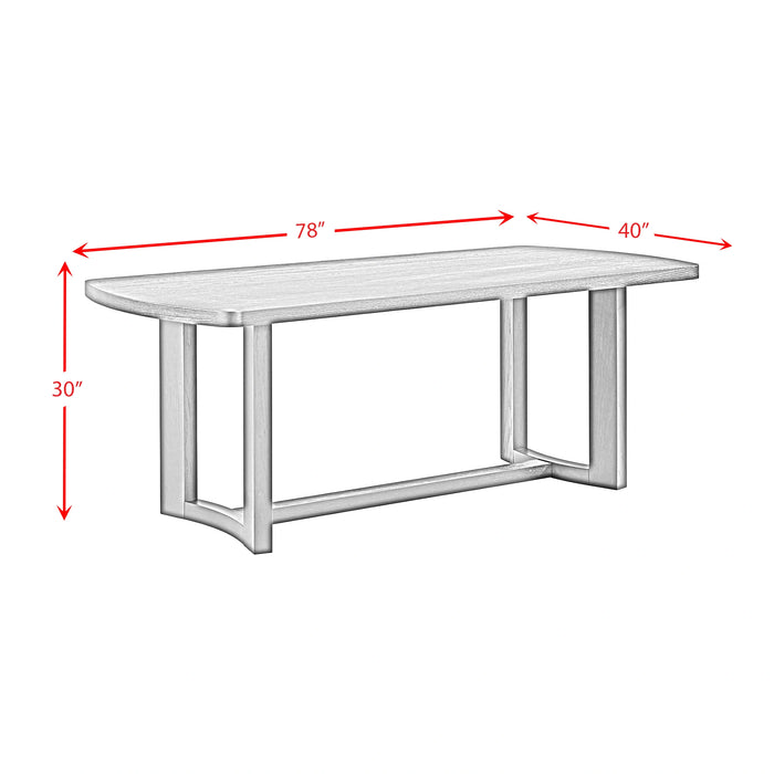Portland Dining Table in Black