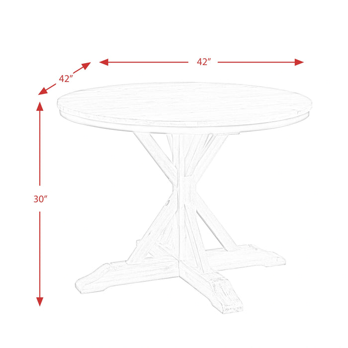 Callista Round 5PC Dining Set-Table and Four Seats