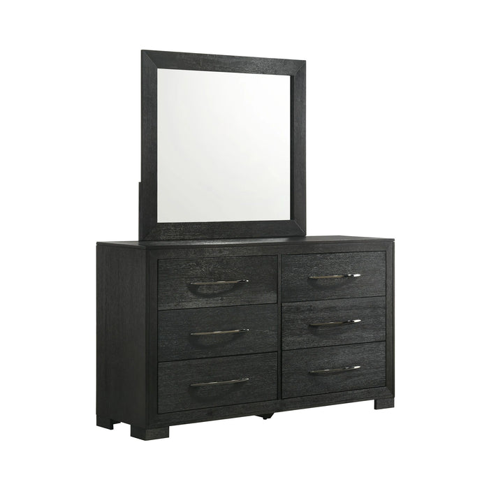 Allan Panel Bedroom Set in Black